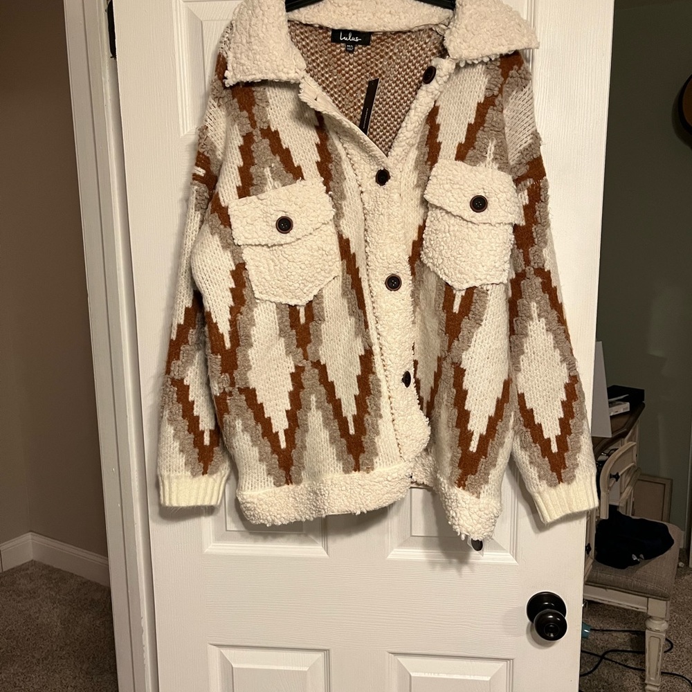 NWT Heavy Sweater Coat from LuLus! Size M/L